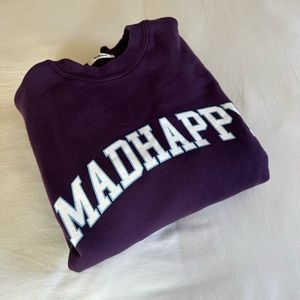 Madhappy large purple crewneck